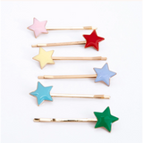 Enamel Star Hair Slides