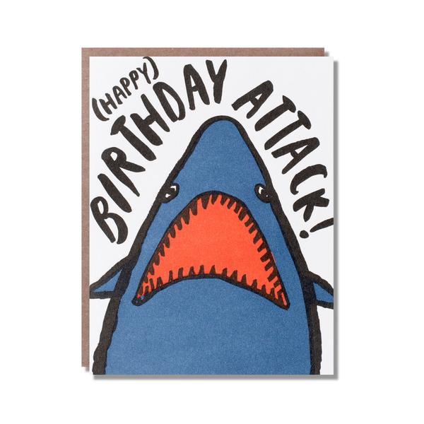 shark attack birthday card