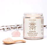 Soaking Salts with Rose Quartz Crystal | Love