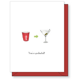 Solo Cup Martini Card