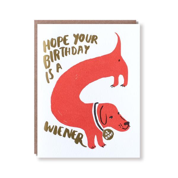 wiener birthday card