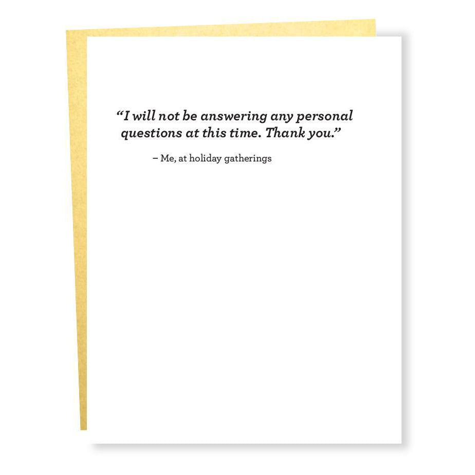 almost famous personal questions card