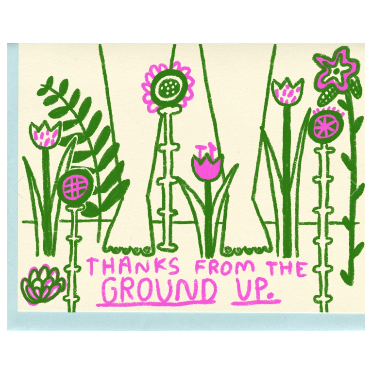 thanks from the ground up card